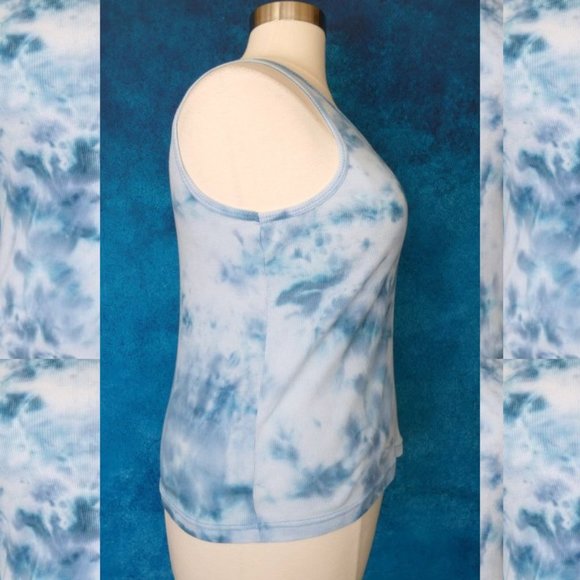 Blue Tie Dye Tank Top Final Price - Picture 6 of 6